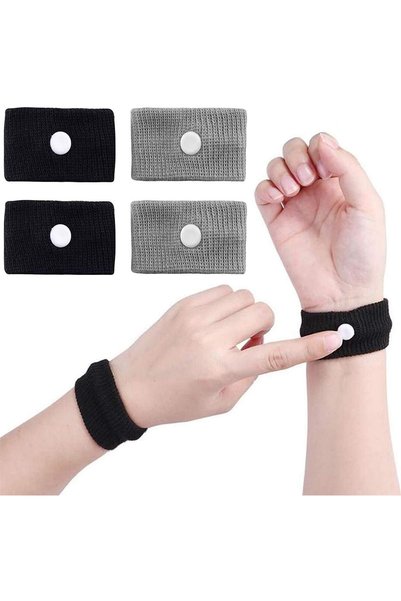 COZY Travel Sickness Bands, 2 Pairs Motion Sickness Bands for Adult & Childre...