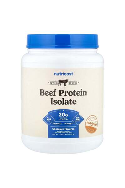 Nutricost بروتين عزل اللحم البقري، شوكولاتة، 2 رطل (907 جم)