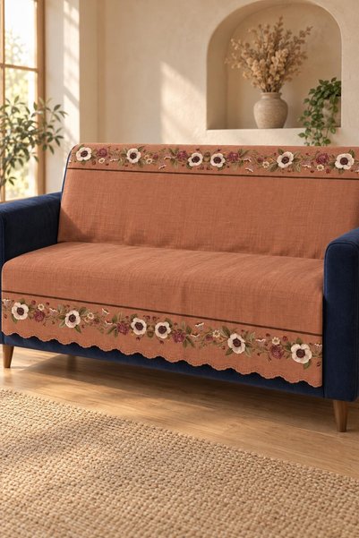 ALANUR Multi-Purpose Velvet Sofa Cover with Non-Slip Sponge 165X215 cm Modern...
