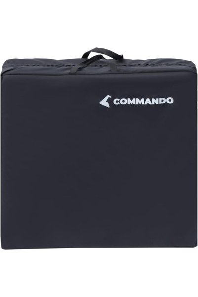 Commando Trifold Exercise Mat 180x61x4cm with Carry Handles for Gymnastics, M...
