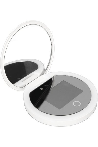Dpofirs Portable Travel Compact Mirror with UV Camera for Sunscreen Test, 2X ...