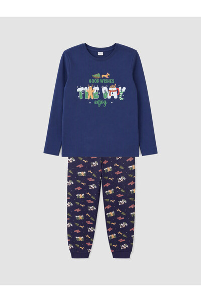 LC Waikiki Timeless Clothing & Timeless Choices Christmas Themed Boys' Pajama...