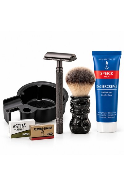 Pearl Shaving مجموعة حلاقة فاخرة وتقليدية – مجموعة حلاقة كلاسيكية مناسبة للاس...