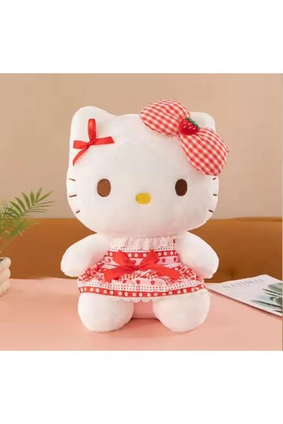 NB market Hello Kitty Plush Toy with Floral Tulle, 45 cm, Large Size, Soft Pl...