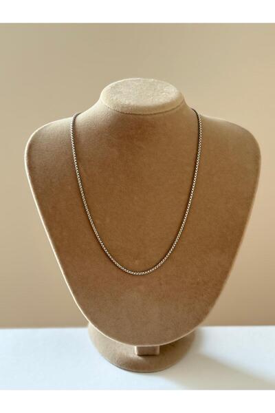 XUPING JEWELRY Special Edition XP Slim Cube Model Silver-Colored Necklace