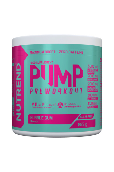 Nutrend Pump Pre-Workout – Caffeine-Free Nitric Oxide Muscle Booster Powder (...