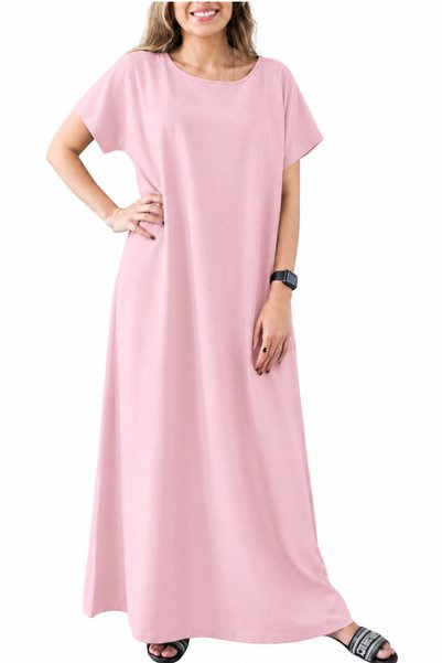 Generic Brand Maisun Women's Premium Nida Fabric Abaya Inner Dress | Modest M...