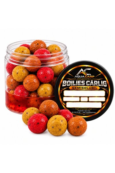 Aqua Boilies Carlig Semisolubil Dipuit 20MM FoxYmiX 150GR
