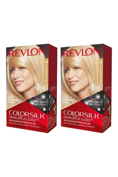 Revlon 2x PACHETE COLORSILK 04 Vopsea de păr permanentă, culoare frumoasă