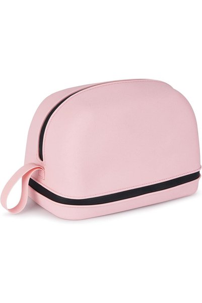 KASTWAVE Large Capacity Waterproof Silicone Makeup Bag, Portable Travel Cosme...