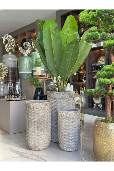 YASAR CONCEPT Tressage Saksı 55 Cm