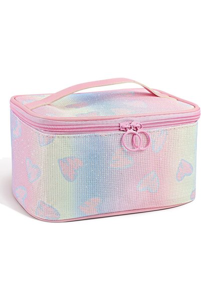 TERRIFI Makeup Bag, Travel Makeup Case Organizer With Handle and Divider, Mak...