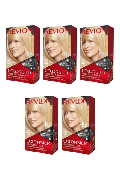 Revlon 5x PACHET COLORILK 04 Vopsea de păr permanentă, culoare frumoasă