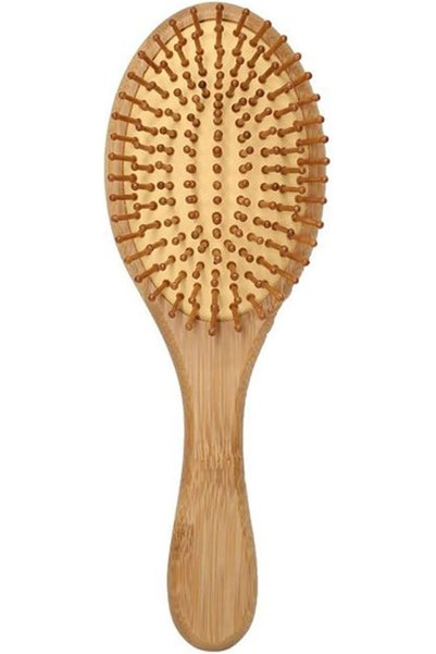 ALMEKAQUZ Premium Bamboo Hair Comb, Wooden Hair Brush Paddle Organic Brush fo...