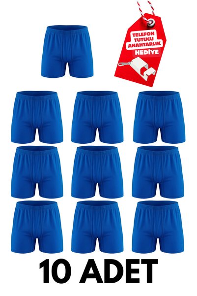 Seher Yıldızı 10 perechi de boxeri pentru bărbați, 100% bumbac, croială lejer...