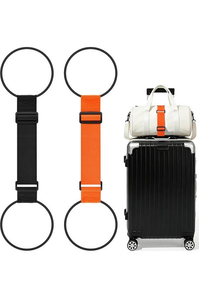 Zoye Elastic Luggage Strap Fastening Belt - Adjustable Elastic Ring Luggage B...