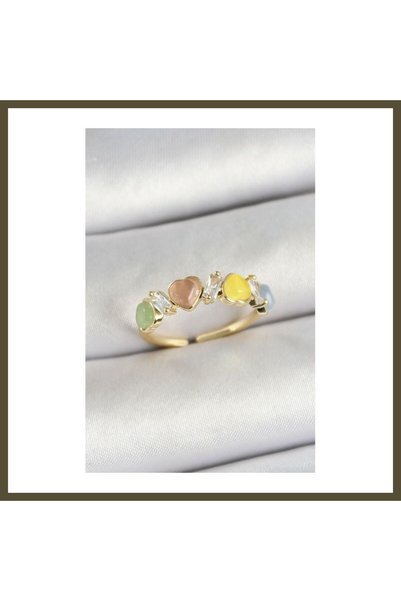 northcity n Gold-Colored Adjustable Women's Ring with Rice-Patterned Design a...