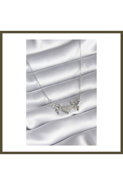 northcity n 316L Steel Silver-Colored Zircon Stone Wing-Style Women's Necklac...