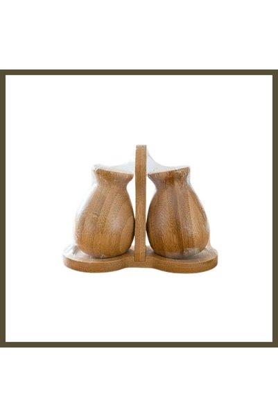northcity n 2-Piece Bamboo Salt and Pepper Shaker Set BX