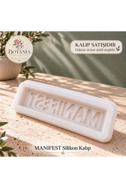 Botania MANİFEST Silikon kalıbı - Mum,Epoksi,Taş tozu,Polyester Uyumlu 20x5cm