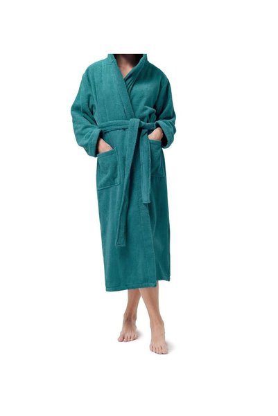 OEM Halat de baie hotelier unisex verde închis, bumbac 100%, 420 g/m², mărime...