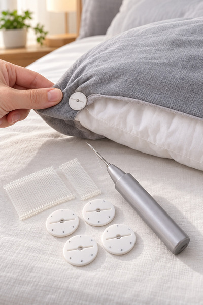 Yenilig 4-Pack Duvet Cover Fasteners – Plastic Clip Duvet Holders, Stitch-Fre...