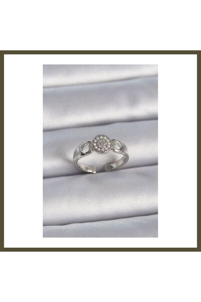 northcity n Silver-Toned Rice-Shaped Zircon and Pearl-Embellished Adjustable ...