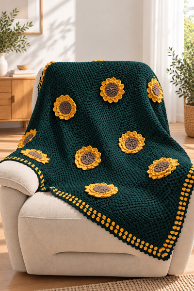 nftart.design Mini Boxes - Hand Knitted Sofa Throw & Tv Blanket & Knee Blanket