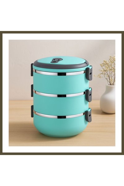 northcity n 3-Piece 1.8L Turquoise Travel Tote Storage Container BX