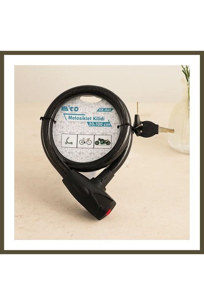 northcity n Steel Cable Bike & Motorcycle Lock 20 mm x 100 cm (Keyed, with Co...