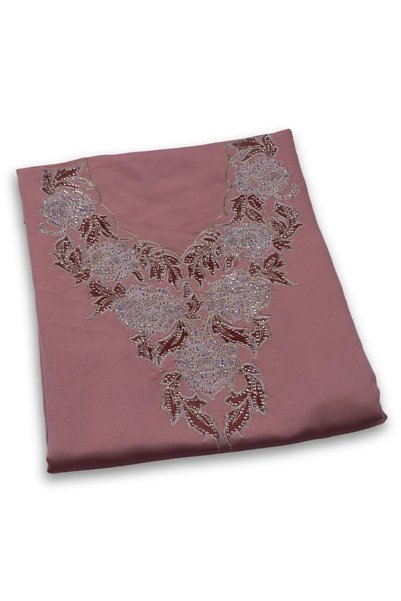 Generic Embroidered Crepe Makhwar Design 4 | Kiswat Al Fakhama