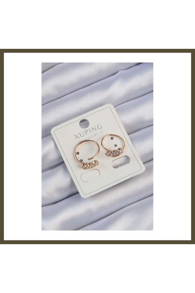 northcity n Xuping Rose-Colored Zircon Stone Waterway Earrings BX