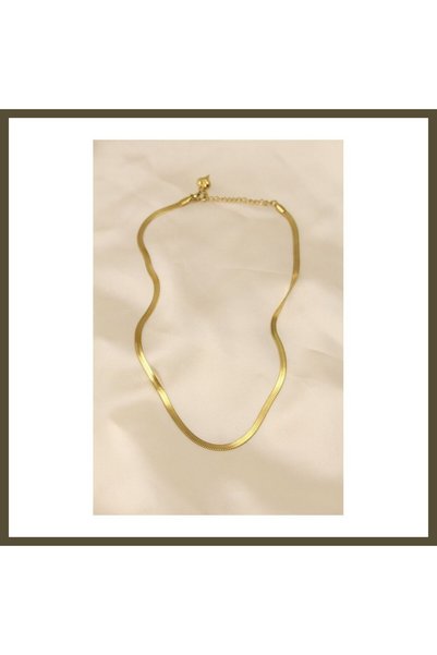 northcity n 316L Steel Gold-Tone 45 cm Italian Chain-Style Women's Necklace BX