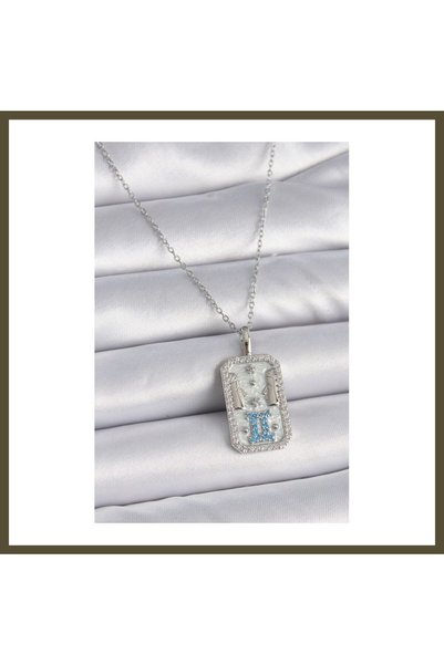 northcity n 316L Stainless Steel Silver-Colored Chain Gemini Zodiac Sign Zirc...