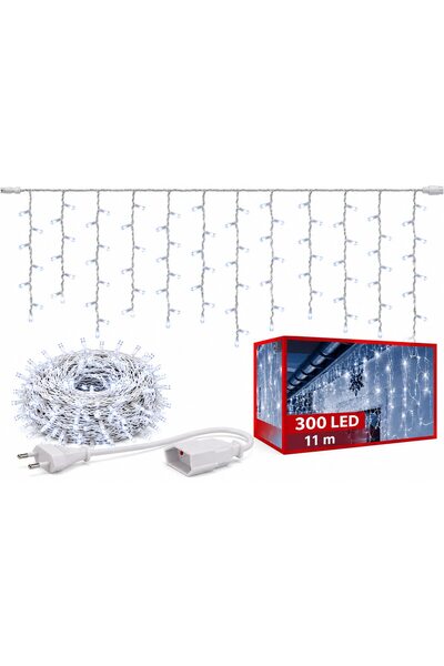 OEM Διακοσμητική Εγκατάσταση Φωτισμού LED, 300 LED, 11 μ., Ψυχρό Λευκό Φως, 8...