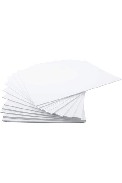 House of Card & Paper ورق مقوى أبيض A5 بوزن 300 غرام/متر مربع (عبوة من 100 ورقة)