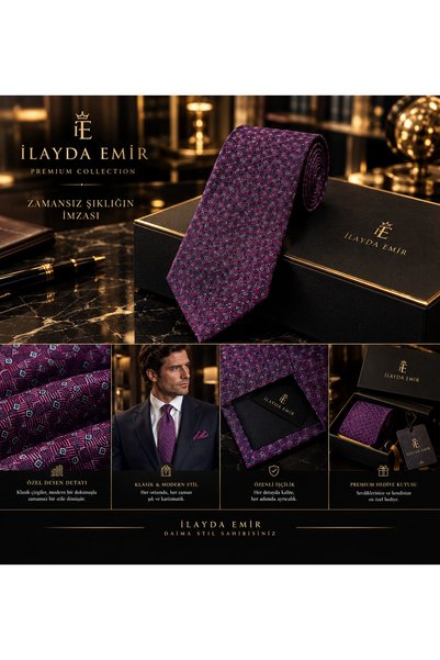 ilayda emir Premium Men's Tie Pocket Square: Specially Woven, Stylish and Mod...