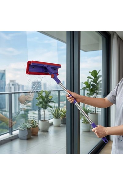 shopwave Eko 2 Heads - 180 Degree Glass Space Handle 45-75cm (5047)