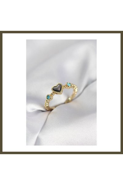 northcity n Women's Ring with Gold-Colored Hematite Stone BX