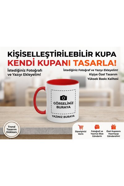Genel Markalar Kişiye Özel Fotoğraflı ve İsim Yazılı Kupa Bardak - Kendi Kupa...