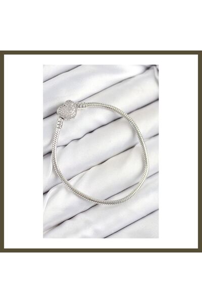 northcity n Rice Charm Bracelet with Zircon Stones, Silver-Colored Women's Br...