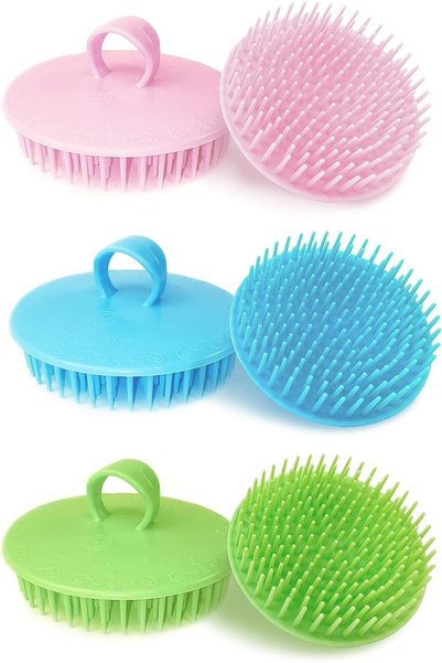 TERRIFI Hair Scalp Massager Shampoo Brush, 6 Pcs Scalp Brush Shower, Soft Sca...