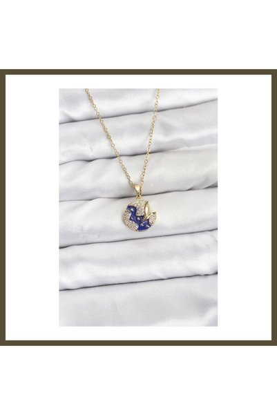 northcity n 316L Stainless Steel Chain, Gold-Toned, Evening-Style, Zircon-Stu...