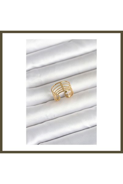 northcity n 316L Steel Gold-Colored Vintage-Style Women's Ring BX