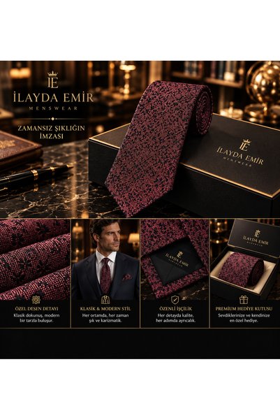 ilayda emir Premium Men's Tie Pocket Square: Specially Woven, Stylish and Mod...