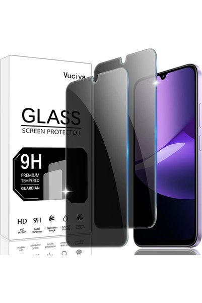 GENERAL عبوة من قطعتين من واقي الشاشة المضاد للتجسس، متوافق مع هواتف Xiaomi R...