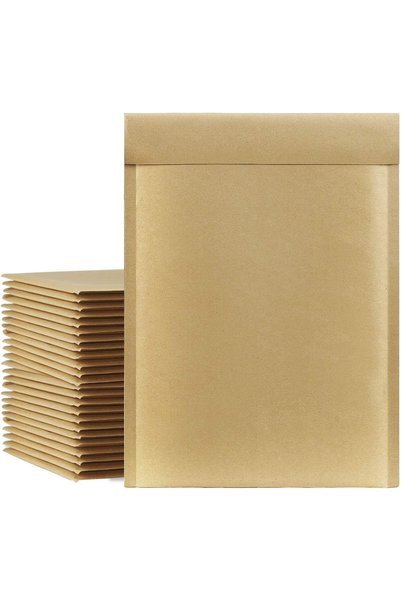 KASTWAVE Natural Kraft Bubble Mailers, 10.5x16 Inch 25 Pack Usable Size 10.5x...