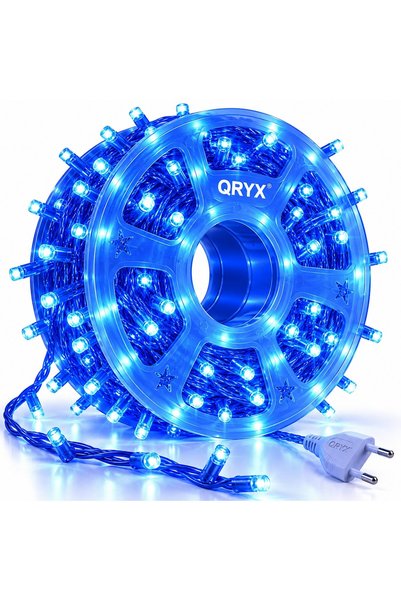 OEM QRYX ®   Ghirlande luminoase LED de Crăciun, 50 m, 400 LED-uri albastre, ...