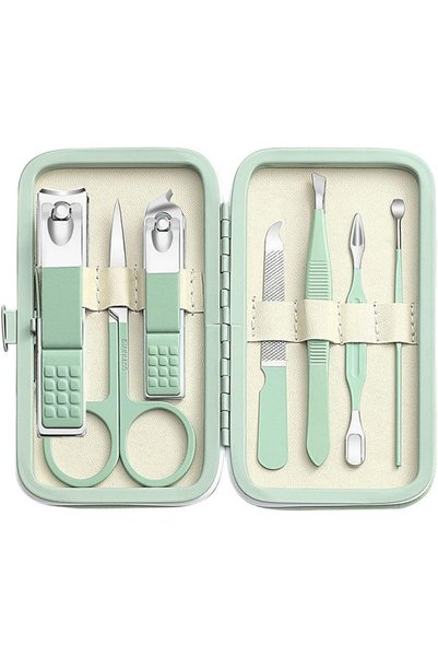 SYOSI Manicure Set Men Women Nail Clipper Set 8in1 Stainless Steel Toe Finger...