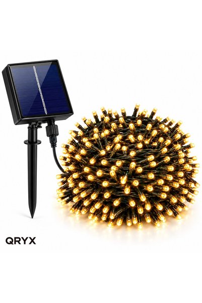 OEM QRYX ®   Lumini solare de Crăciun, 50 m, 500 LED-uri alb cald, alimentate...